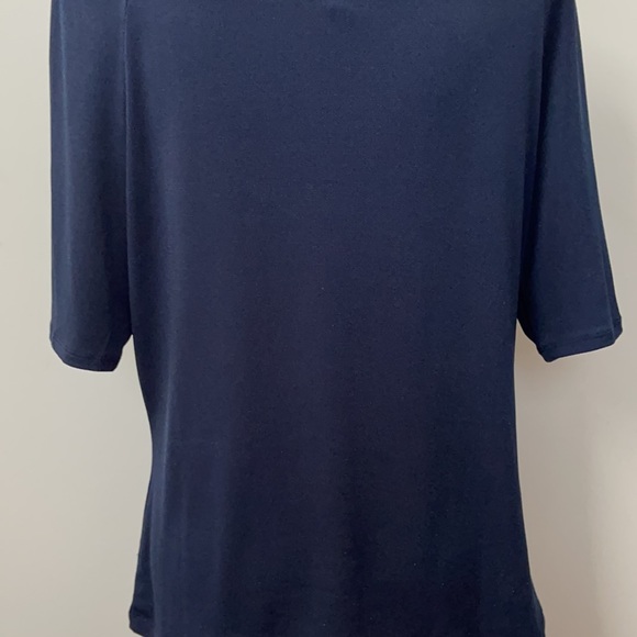 The Limited Navy Short Sleeve Blouse - Picture 10 of 15
